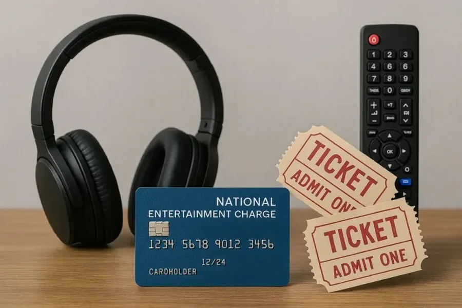 National Entertainment Charge on Credit Card
