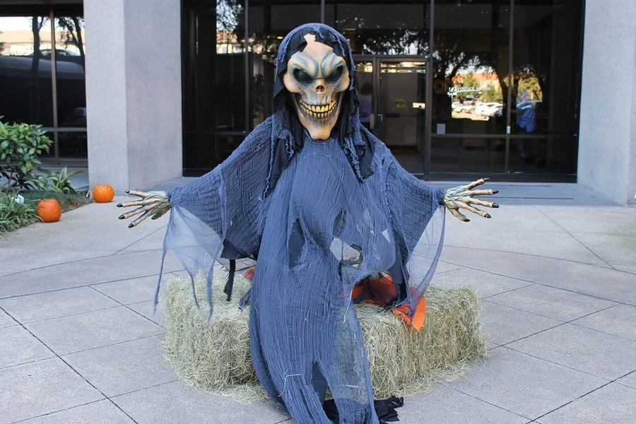 A person in Halloween costume