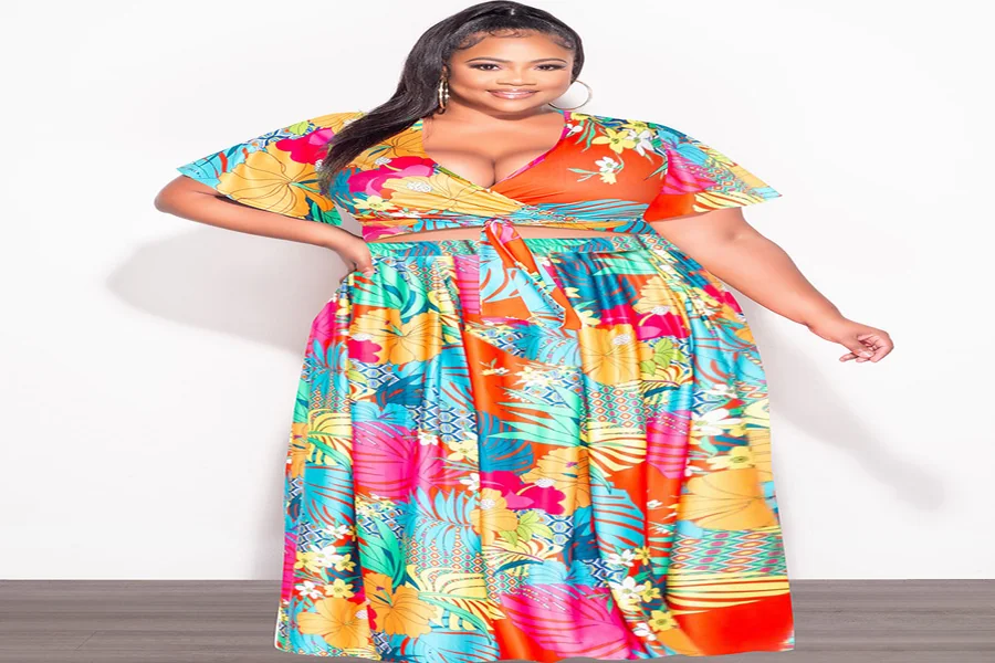2 Piece Skirt Set Plus Size