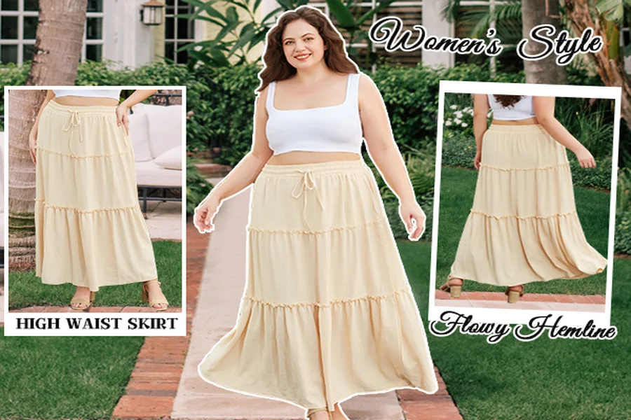 2 Piece Skirt Set Plus Size
